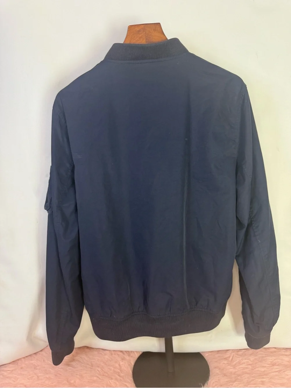 J Crew - Navy Bomber Jacket with Gold Hardware - Size M